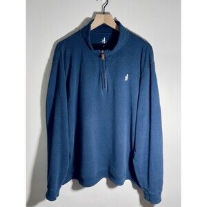 JOHNNIE-O Classic Sully Heathered Knit 1/4 Zip Pullover [Blue] [XL] MSRP $148
